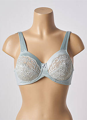Soutien-gorge effet matière satinée haut soutien-gorge emboitant vert FELINA femme