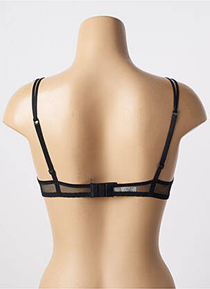 Soutien-gorge effet matière satinée haut soutien-gorge emboitant noir LILLY femme
