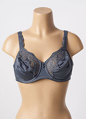 Soutien-gorge effet matière satinée haut soutien-gorge emboitant gris FELINA femme