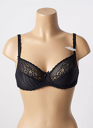Soutien-gorge effet matière satinée haut soutien-gorge emboitant noir CONTURELLE femme