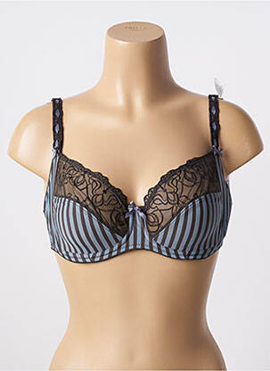 Soutien-gorge effet matière satinée haut soutien-gorge emboitant gris CONTURELLE femme