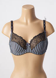 Soutien-gorge effet matière satinée haut soutien-gorge emboitant gris CONTURELLE femme