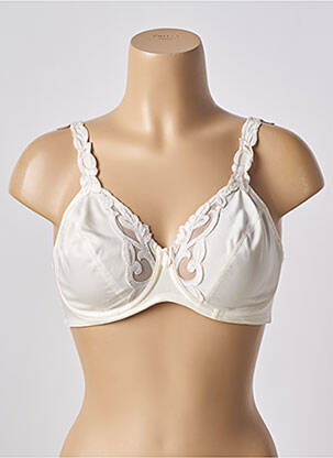 Soutien-gorge effet matière satinée haut soutien-gorge emboitant beige FELINA femme