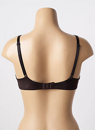 Soutien-gorge effet matière satinée haut soutien-gorge emboitant marron CONTURELLE femme