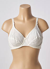 Soutien-gorge effet matière satinée haut soutien-gorge emboitant beige FELINA femme