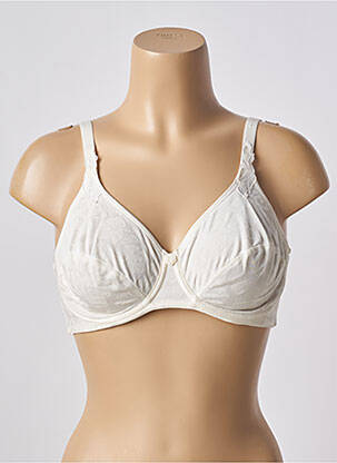 Soutien-gorge effet matière satinée haut soutien-gorge emboitant beige FELINA femme