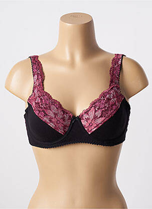 Soutien-gorge légère et transparente haut soutien-gorge emboitant noir MANAÏS femme