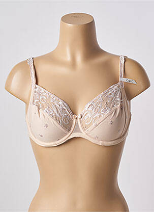 Soutien-gorge effet matière satinée haut soutien-gorge emboitant chair CONTURELLE femme