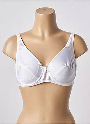 Soutien-gorge effet matière satinée haut soutien-gorge emboitant blanc FELINA femme
