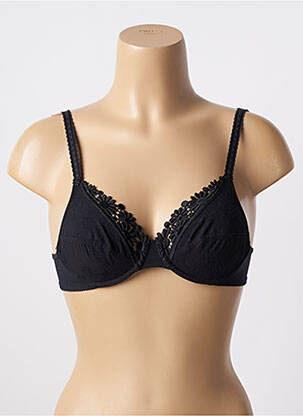 Soutien-gorge effet matière satinée haut soutien-gorge emboitant noir WARNER'S femme