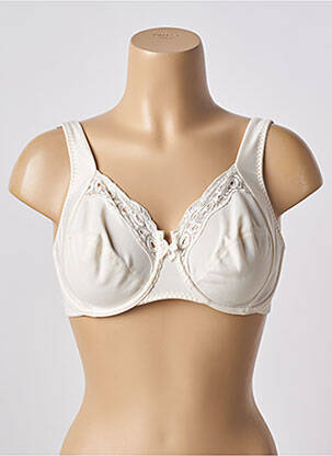 Soutien-gorge effet matière satinée haut soutien-gorge emboitant beige WARNER'S femme