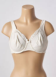 Soutien-gorge effet matière satinée haut soutien-gorge emboitant beige WARNER'S femme