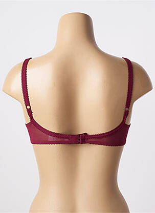 Soutien-gorge effet matière satinée haut soutien-gorge emboitant rouge WARNER'S femme