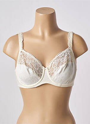 Soutien-gorge effet matière satinée haut soutien-gorge emboitant beige FELINA femme