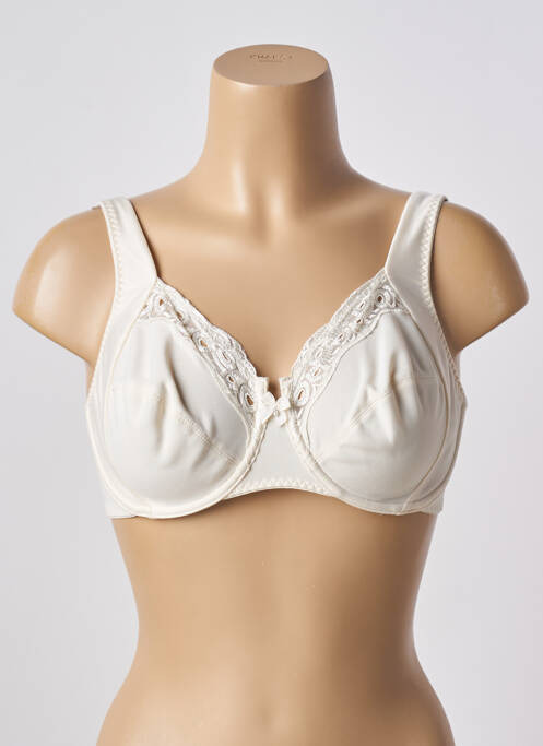 Soutien-gorge effet matière satinée haut soutien-gorge emboitant beige WARNER'S femme