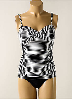 Tankini effet matière satinée noir SUNFLAIR femme
