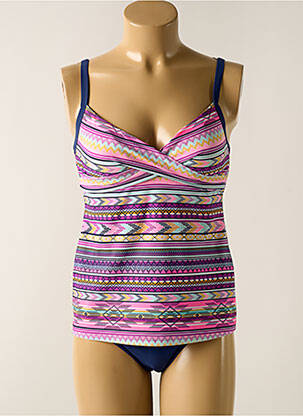 Tankini effet matière satinée violet SUNFLAIR femme