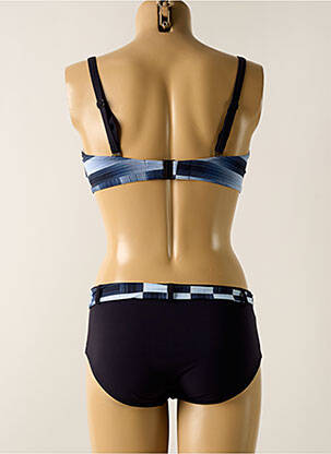Maillot de bain 2 pièces stretch haut soutien-gorge emboitant bleu SUNFLAIR femme