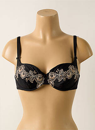 Soutien-gorge effet matière satinée haut soutien-gorge emboitant noir WARNER'S femme