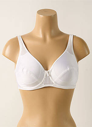 Soutien-gorge effet matière satinée haut soutien-gorge emboitant blanc FELINA femme