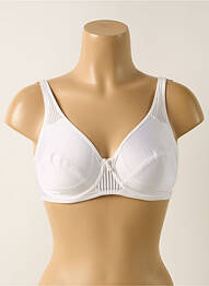 Soutien-gorge effet matière satinée haut soutien-gorge emboitant blanc FELINA femme