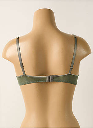 Soutien-gorge effet matière satinée haut soutien-gorge moulé vert LILLY femme