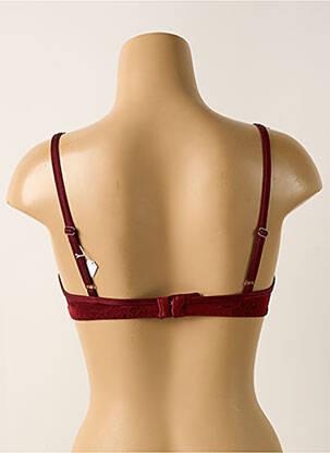 Soutien-gorge effet matière satinée haut soutien-gorge moulé rouge PLAYTEX femme