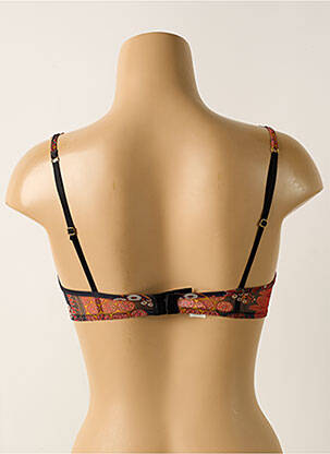 Soutien-gorge effet matière satinée haut soutien-gorge moulé orange LILLY femme