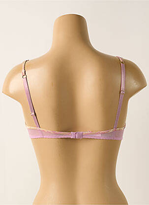 Soutien-gorge effet matière satinée haut soutien-gorge moulé rose LILLY femme