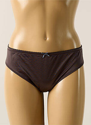 Tanga effet matière satinée gris CONTURELLE femme