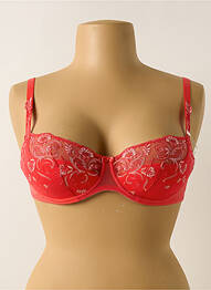 Soutien-gorge effet matière satinée haut soutien-gorge moulé orange CONTURELLE femme