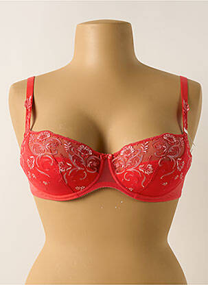 Soutien-gorge effet matière satinée haut soutien-gorge moulé orange CONTURELLE femme