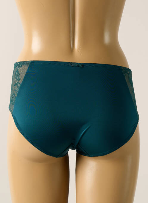 Shorty effet matière satinée vert CONTURELLE femme
