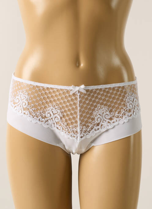 Shorty blanc PIEGE pour femme