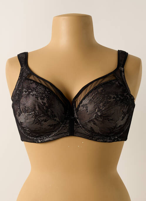 Soutien-gorge noir PIEGE pour femme