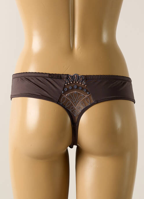 Tanga gris CONTURELLE pour femme