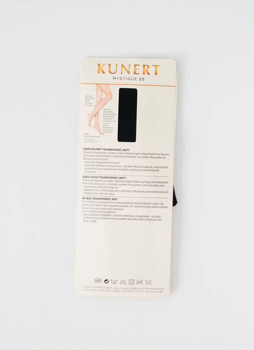 Chaussettes noir KUNERT pour femme