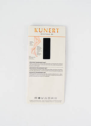 Chaussettes stretch noir KUNERT femme