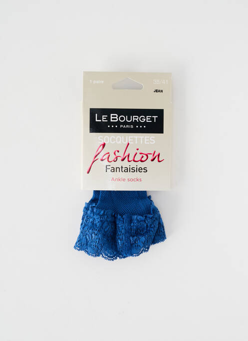 Chaussettes bleu LE BOURGET pour femme