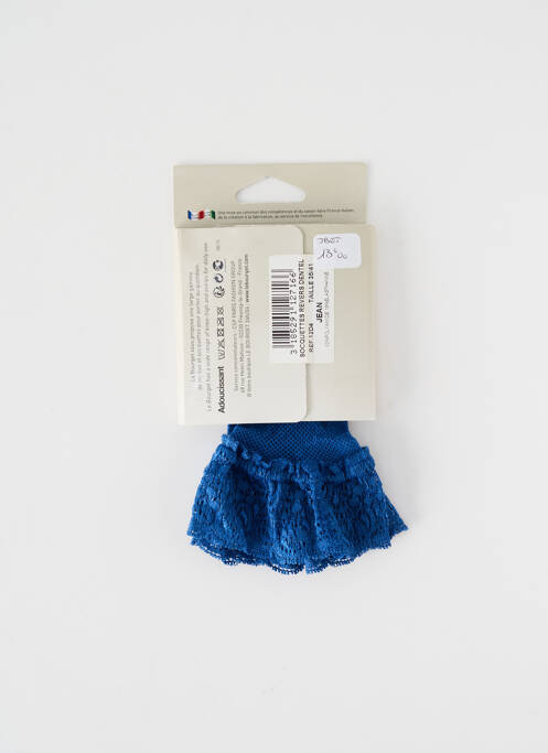 Chaussettes bleu LE BOURGET pour femme