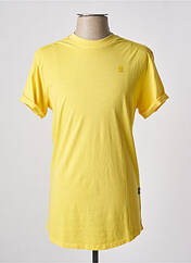 T-shirt jaune G STAR pour homme seconde vue