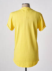 T-shirt jaune G STAR pour homme seconde vue