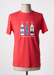 T-shirt rouge ARMORIAL pour homme seconde vue