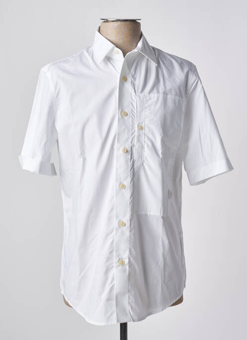 Chemise manches courtes blanc G STAR pour homme