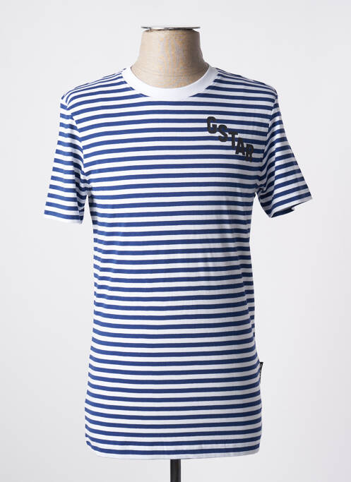 T-shirt bleu G STAR pour homme