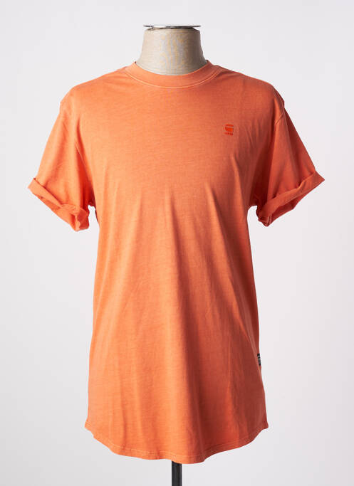 T-shirt orange G STAR pour homme