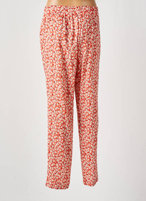 Pantalon droit orange PAZ TORRAS pour femme
