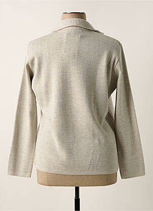 Veste casual col tailleur gris I.ODENA femme