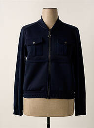 Blouson col col montant bleu DELAHAYE femme
