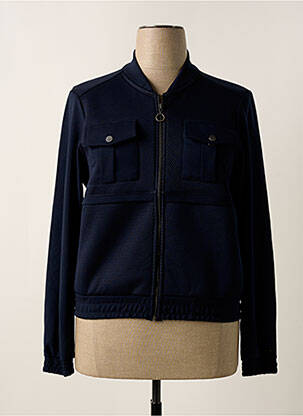 Blouson col col montant bleu DELAHAYE femme